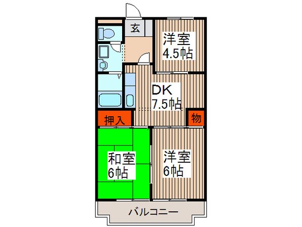 ジュネス浅間台の物件間取画像